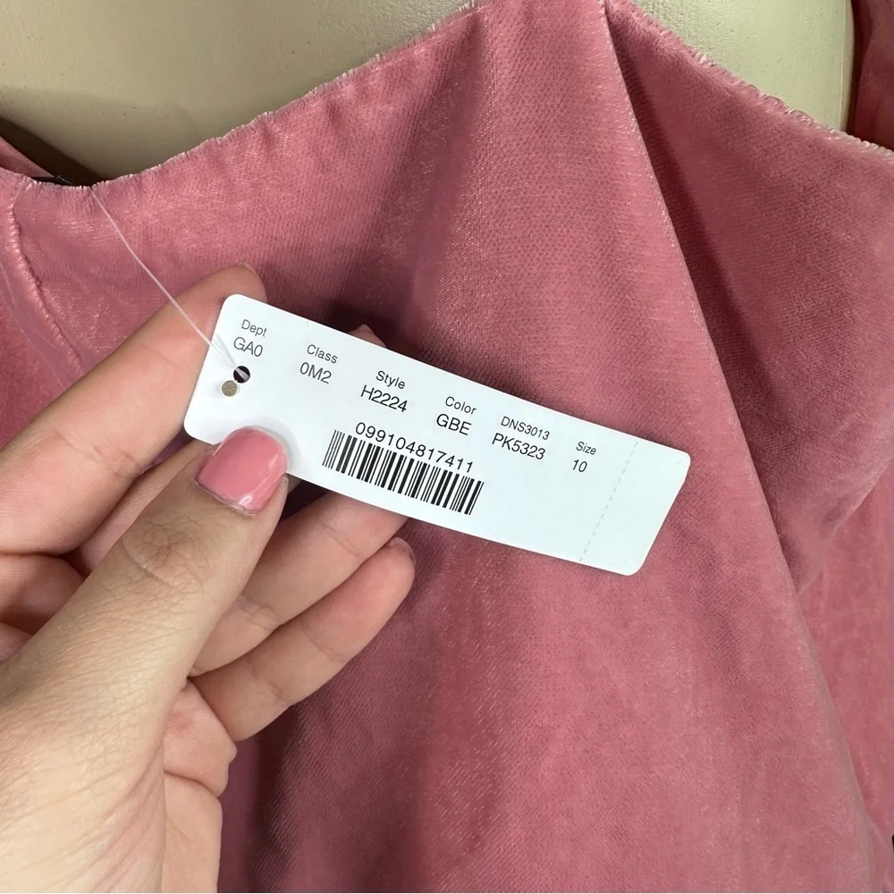 J crew velvet mauve pink‎  top nwt